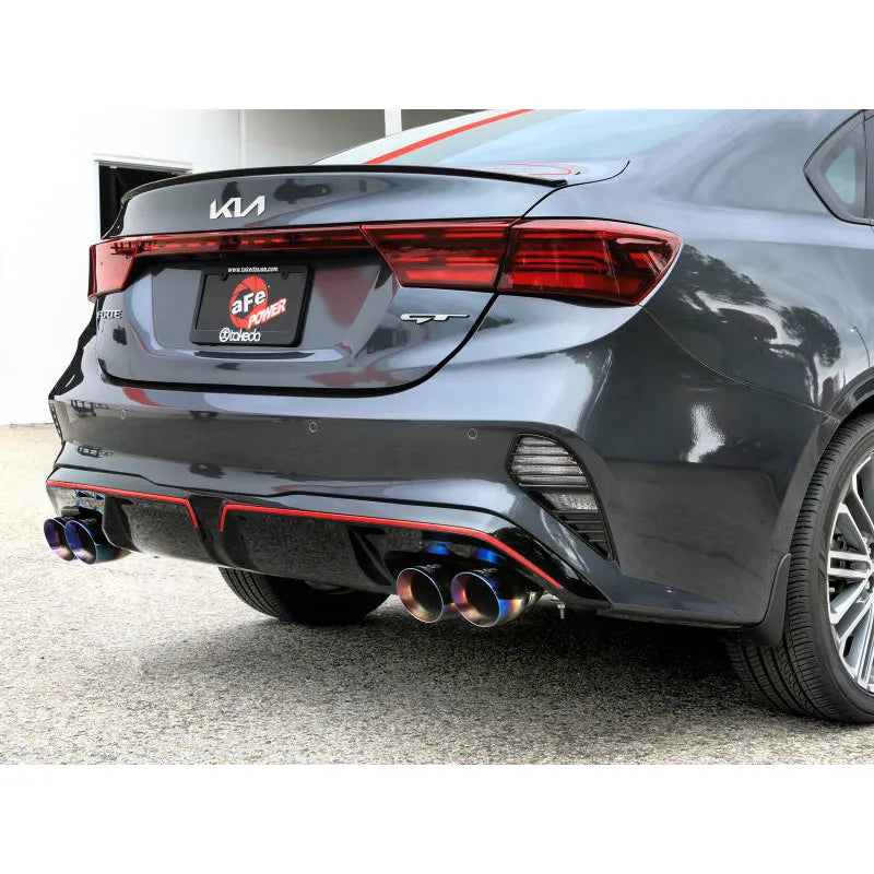 aFe 22-24 Kia Forte 1.6L SS Axle-Back Exhaust w/ Blue Tips | 2019-26 (49-37039-L)