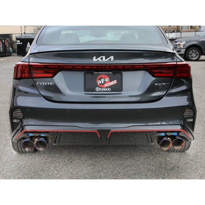 aFe 22-24 Kia Forte 1.6L SS Axle-Back Exhaust w/ Blue Tips | 2019-26 (49-37039-L)
