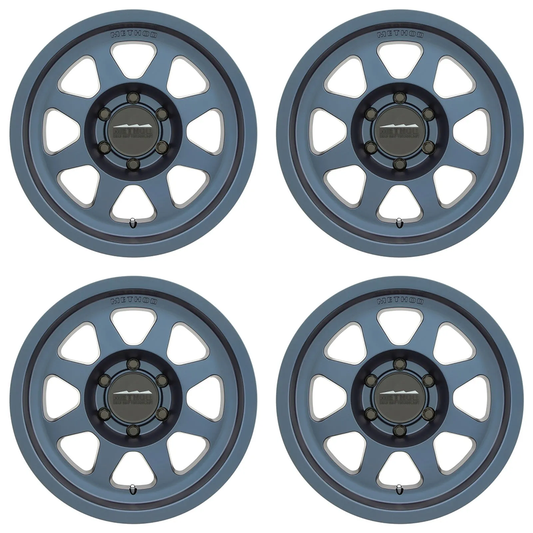 (set of 4) Method MR701 Bahia Blue | 17x9" -12mm | 6x5.5in Wheel
