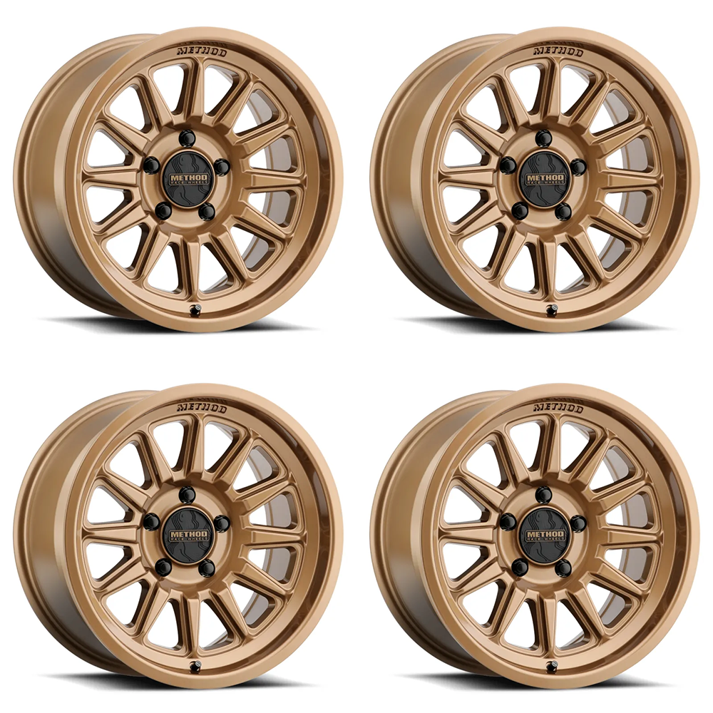 (set of 4) Method MR323 Gloss Bronze | 20x9" +12mm | 6x5.5in Wheel