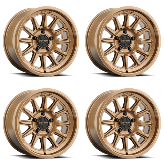 (set of 4) Method MR323 Gloss Bronze | 20x9" +12mm | 6x5.5in Wheel