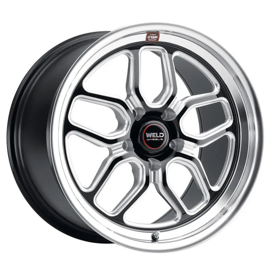 Weld Ventura Gloss Black Milled | 17x11" -44mm | 5x127mm Wheel