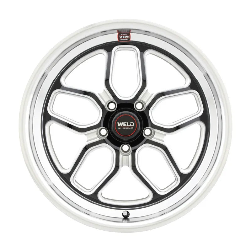 Weld Ventura Gloss Black Milled | 17x11" -44mm | 5x127mm Wheel