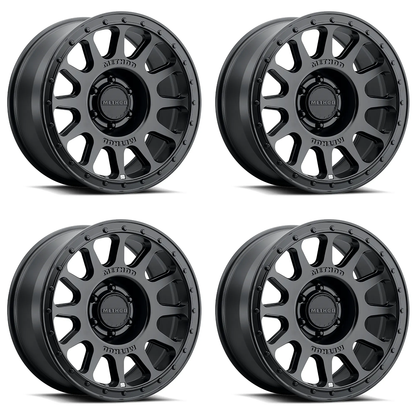 (set of 4) Method MR709-HD Matte Black | 20x9" +12mm | 6x135mm Wheel