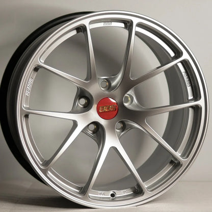 BBS RI-A 18x10 +25 5x120 Diamond Silver (SET)
