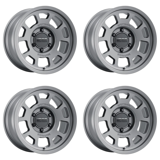(set of 4) Method MR705 Titanium | 17x8.5" +0mm | 6x5.5in Wheel