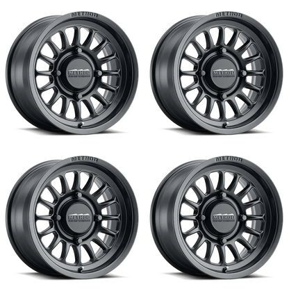 (set of 4) Method MR411 UTV Bead Grip Matte Black | 15x7" +38mm | 5x4.5in Wheel