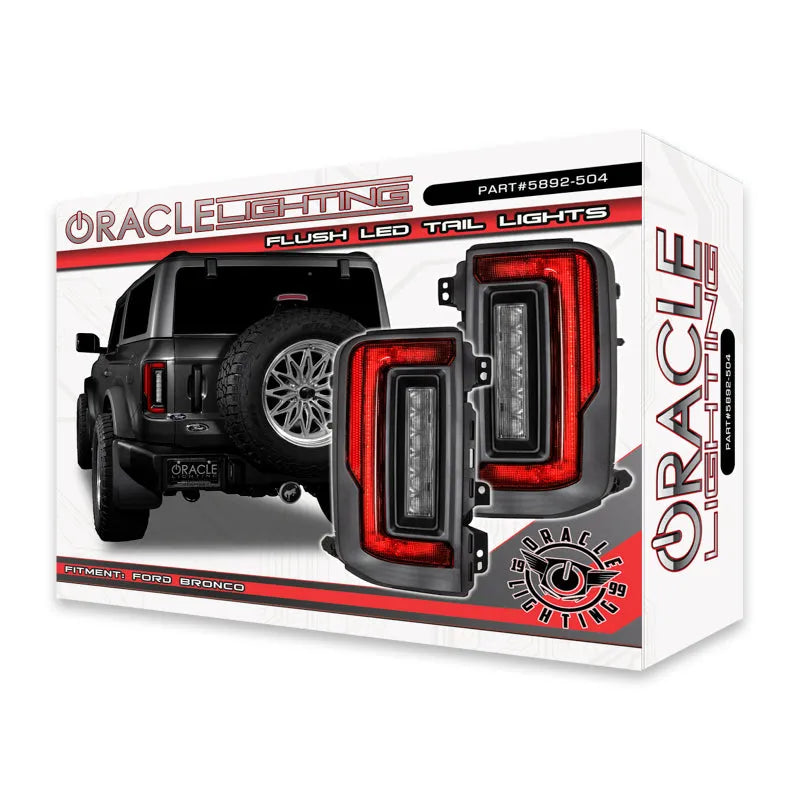 Oracle 21-22 Ford Bronco Flush LED Taillights | Bronco VI (5892-504)