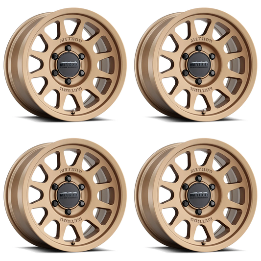 (set of 4) Method MR703 Bronze | 17x8.5" +25mm | 6x135mm Wheel