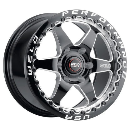 Weld Ventura Beadlock Gloss Black Milled | 17x10" +25mm | 6x139.7mm Wheel