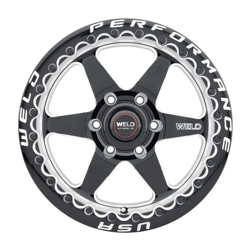 Weld Ventura Beadlock Gloss Black Milled | 17x10" +25mm | 6x139.7mm Wheel