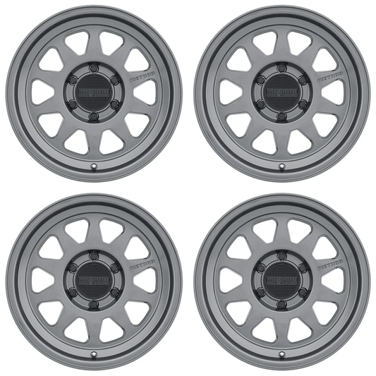 (set of 4) Method MR316 Gloss Titanium | 18x9" +18mm | 6x135mm Wheel