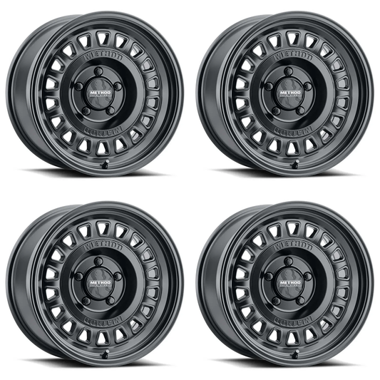(set of 4) Method MR323 Gloss Black | 18x9" +12mm | 6x135mm Wheel