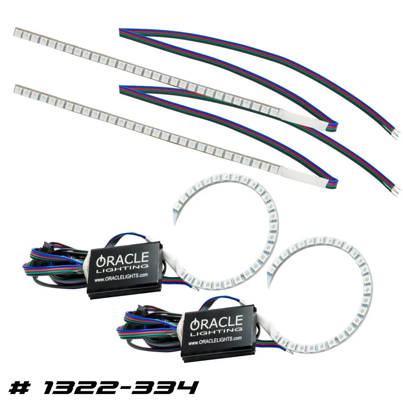 Oracle 11-19 Ford Focus RS/ST D&R Halo Kit ColorSHIFT w/o Controller (1322-334)