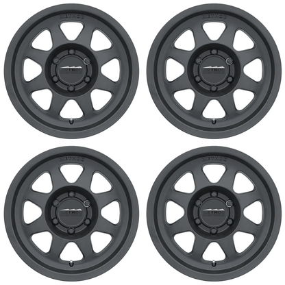 (set of 4) Method MR701 Matte Black | 17x8.5" +0mm | 6x135mm Wheel