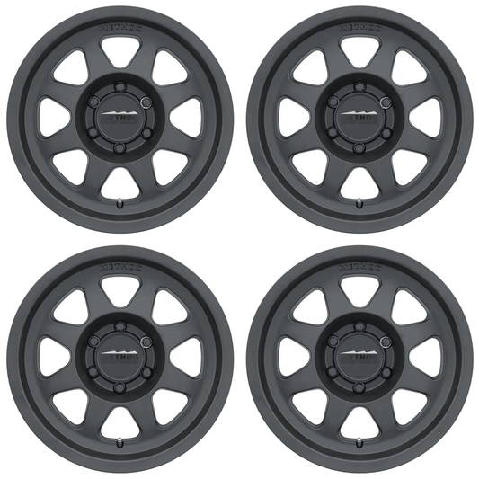 (set of 4) Method MR701 Matte Black | 17x8.5" +0mm | 6x135mm Wheel