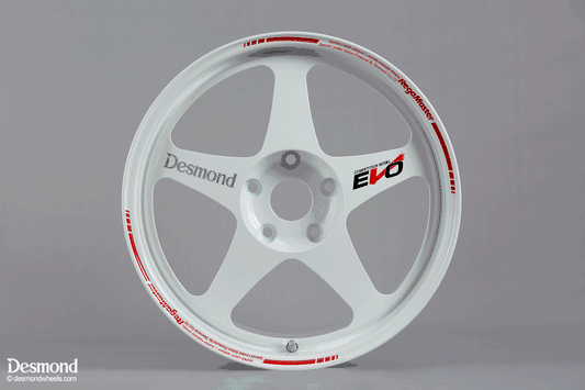 Desmond Regamaster EVO II 17x9 +45 5x114.3 Gloss White (SET)
