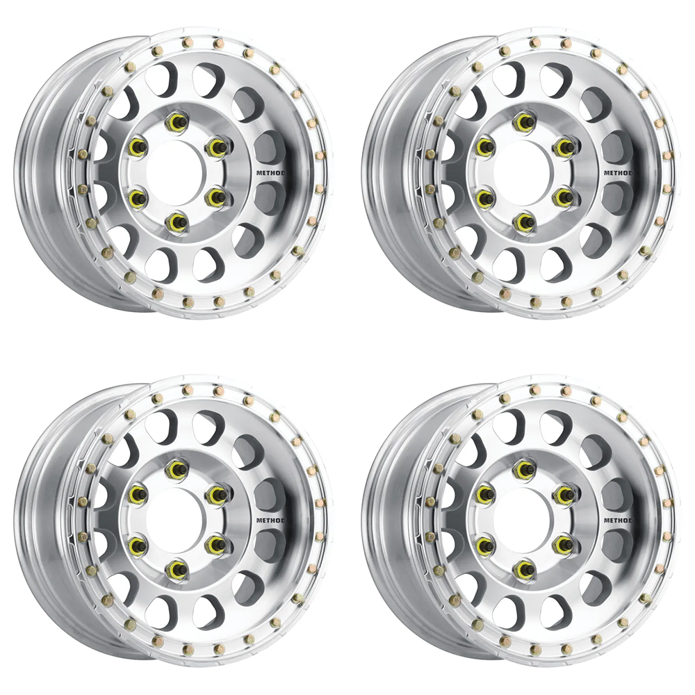 (set of 4) Method MR103 Beadlock Machined - Raw | 17x9" -12mm | 5x5.5in Wheel