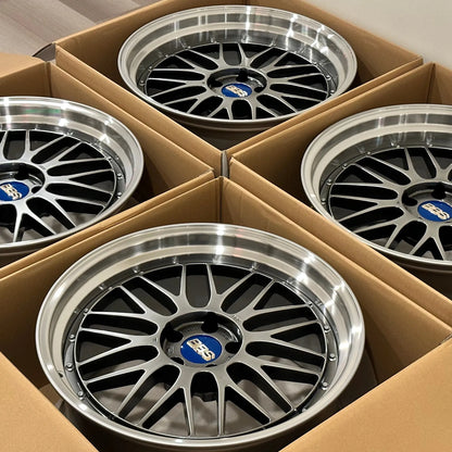 BBS LM 20x10 +22, 20x11 +24 5x112 Diamond Black (SET)