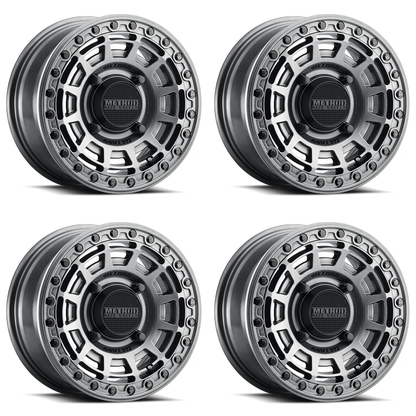 (set of 4) Method MR415 UTV Beadlock Gloss Graphite | 15x7" +38mm | 5x4.5in Wheel