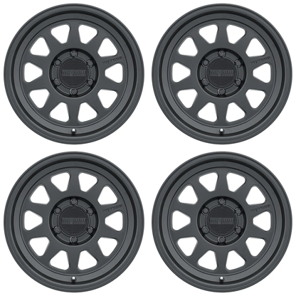 (set of 4) Method MR316 Matte Black | 17x8.5" +0mm | 6x135mm Wheel