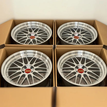 BBS LM 20x10 +22, 20x11 +24 5x112 Diamond Silver (SET)