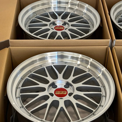 BBS LM 20x10 +22, 20x11 +24 5x112 Diamond Silver (SET)
