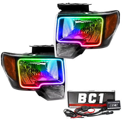 Oracle 09-14 Ford F-150 LED HL | Black ColorSHIFT w/HW (7188-335)