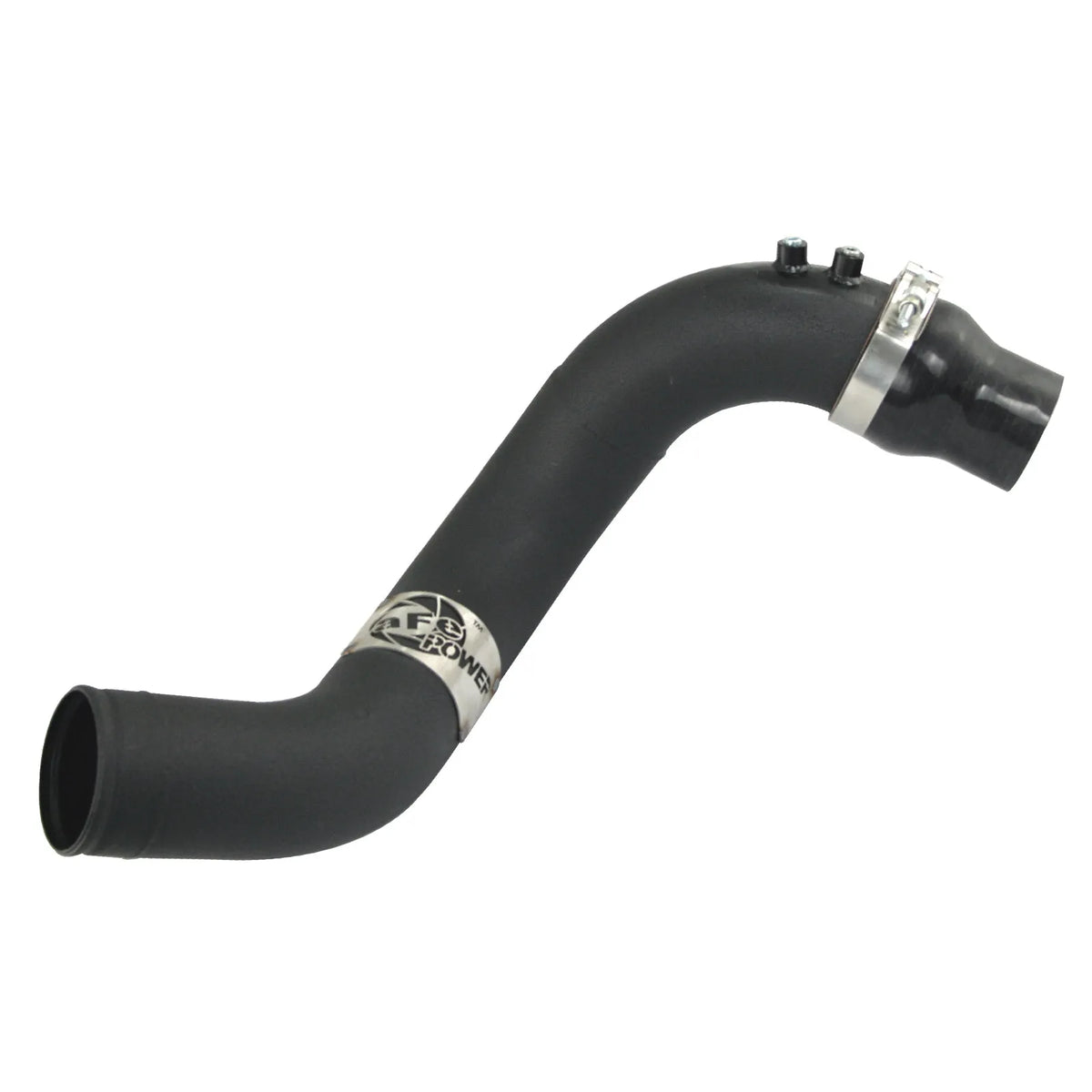 aFe 3in Aluminum Cold Charge Pipe Black | GM Diesel Trucks 04.5-05 V8 6.6L LLY (46-20048)