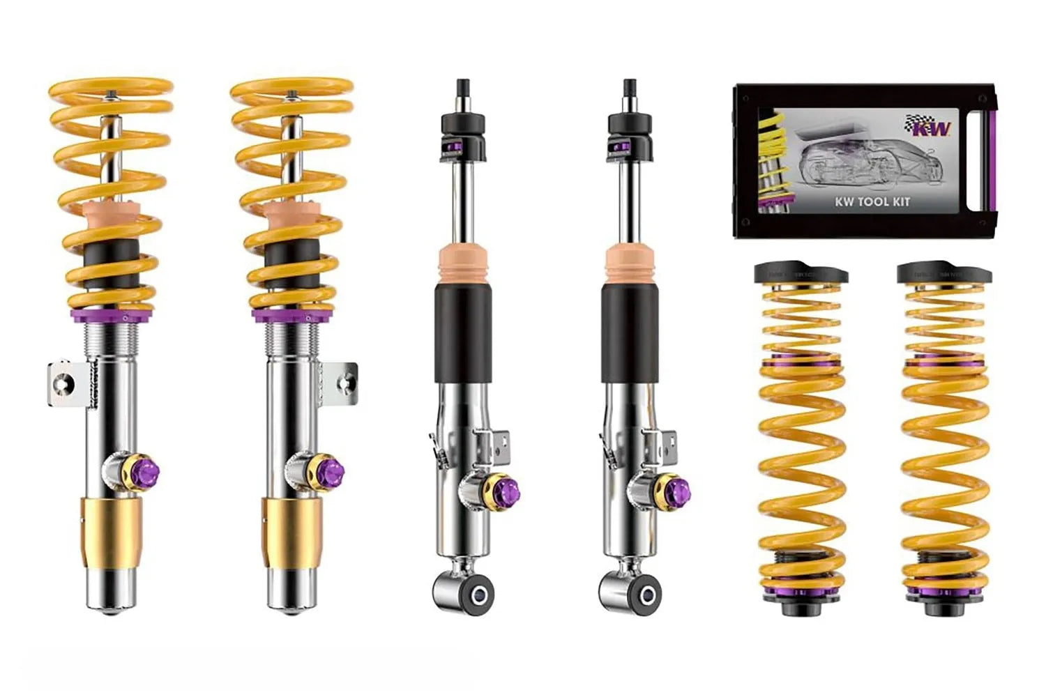 KW Variant 4 Adj Coilover Kit | Porsche 911 Turbo/Turbo S (14-19) (3A771079)