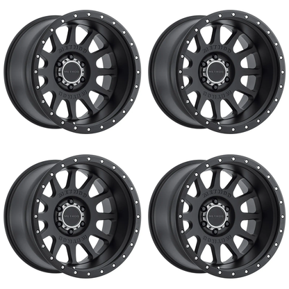 (set of 4) Method MR605 NV Matte Black | 20x10" -24mm | 6x135mm Wheel