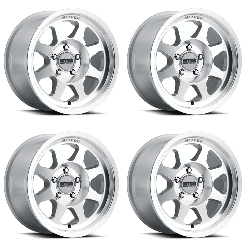 (set of 4) Method MR701 Machined | 17x8.5" +0mm | 6x5.5in Wheel
