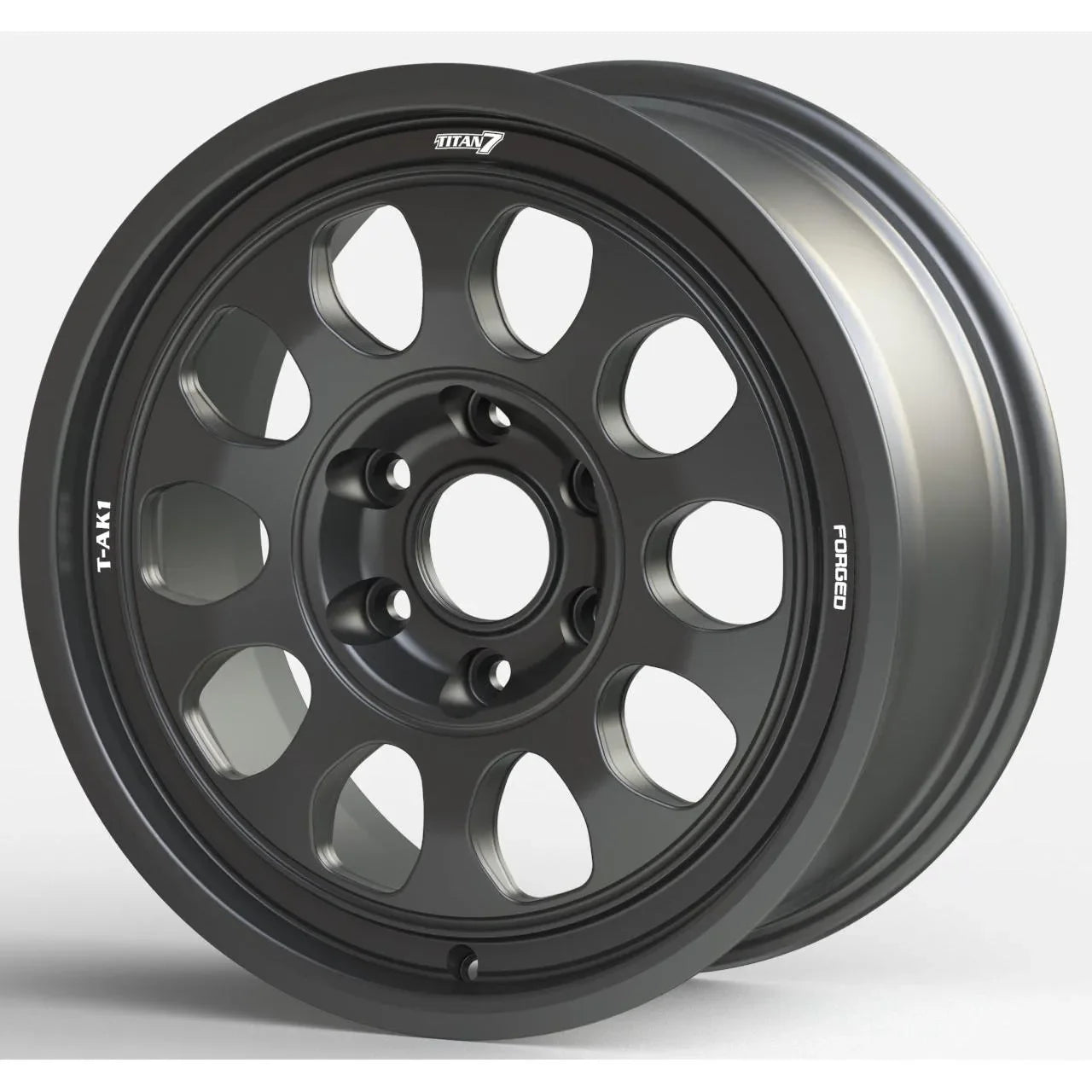 Titan 7 T-AK1 17x7.5 +42 6x130 Machine Black for Mercedes Sprinter (SET)