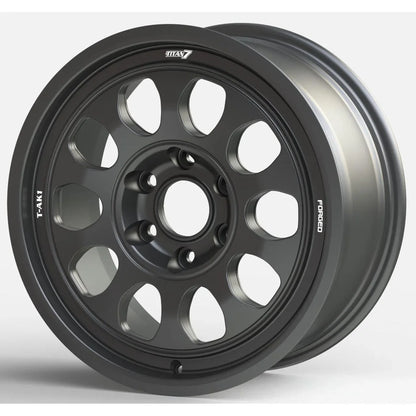 Titan 7 T-AK1 17x7.5 +42 6x130 Machine Black for Mercedes Sprinter (SET)