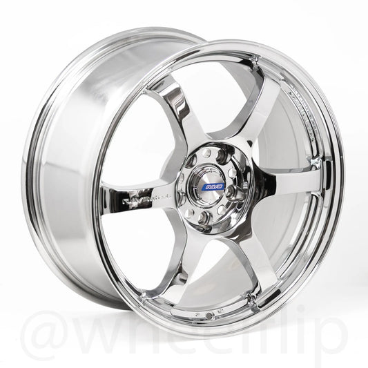 Gram Lights 57DR 18x8.5 +37 5x114.3 Chrome Plating (SET)