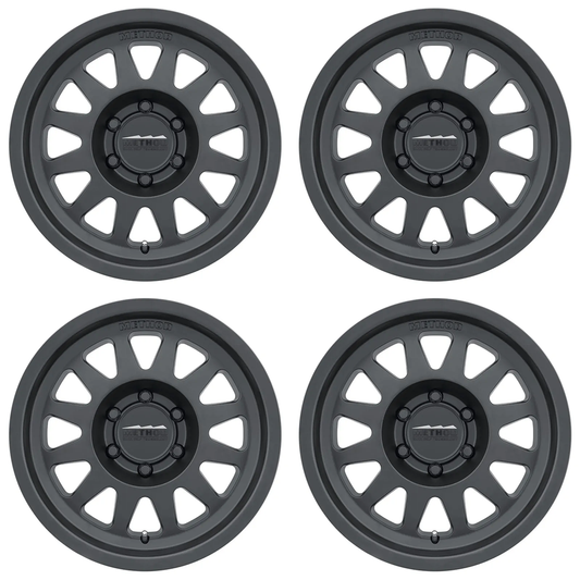 (set of 4) Method MR704 Matte Black | 17x8.5" +0mm | 6x5.5in Wheel