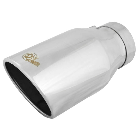 aFe MACH Force-Xp 304 SS Clamp-On Exhaust Tip | 4in In x 6in Out x 12in (49T40604-P12)