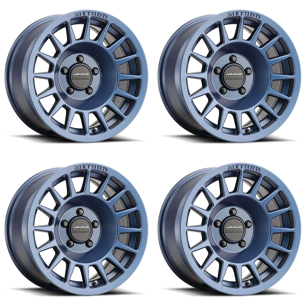 (set of 4) Method MR707 Bahia Blue | 17x8.5" +0mm | 6x5.5in Wheel