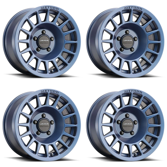 (set of 4) Method MR707 Bahia Blue | 17x8.5" +0mm | 6x5.5in Wheel