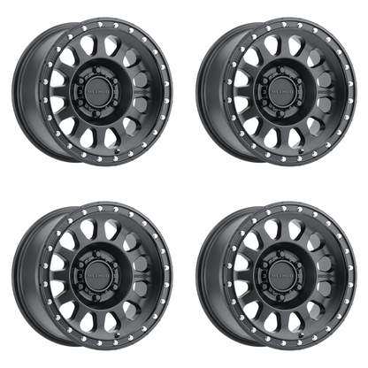 (set of 4) Method MR315 Matte Black | 18x9" +18mm | 6x5.5in Wheel