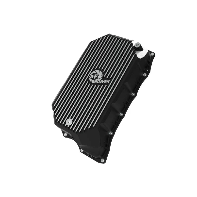 aFe GM 20-25L6.6L V8-6.6L Trans Pan w/ Fins | Silverado 2500/3500 HD, Sierra 3500 HD (46-71380B)