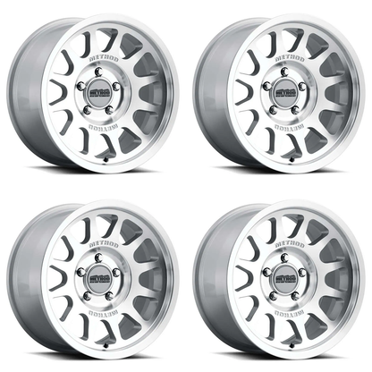 (set of 4) Method MR703 Machined | 17x8.5" +0mm | 6x5.5in Wheel