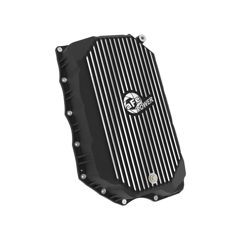 aFe GM 20-25L6.6L V8-6.6L Trans Pan w/ Fins | Silverado 2500/3500 HD, Sierra 3500 HD (46-71380B)