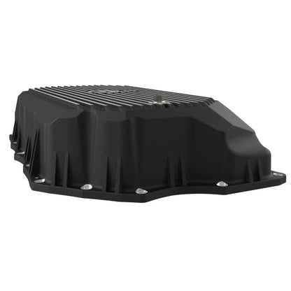 aFe GM 20-25L6.6L V8-6.6L Trans Pan w/ Fins | Silverado 2500/3500 HD, Sierra 3500 HD (46-71380B)