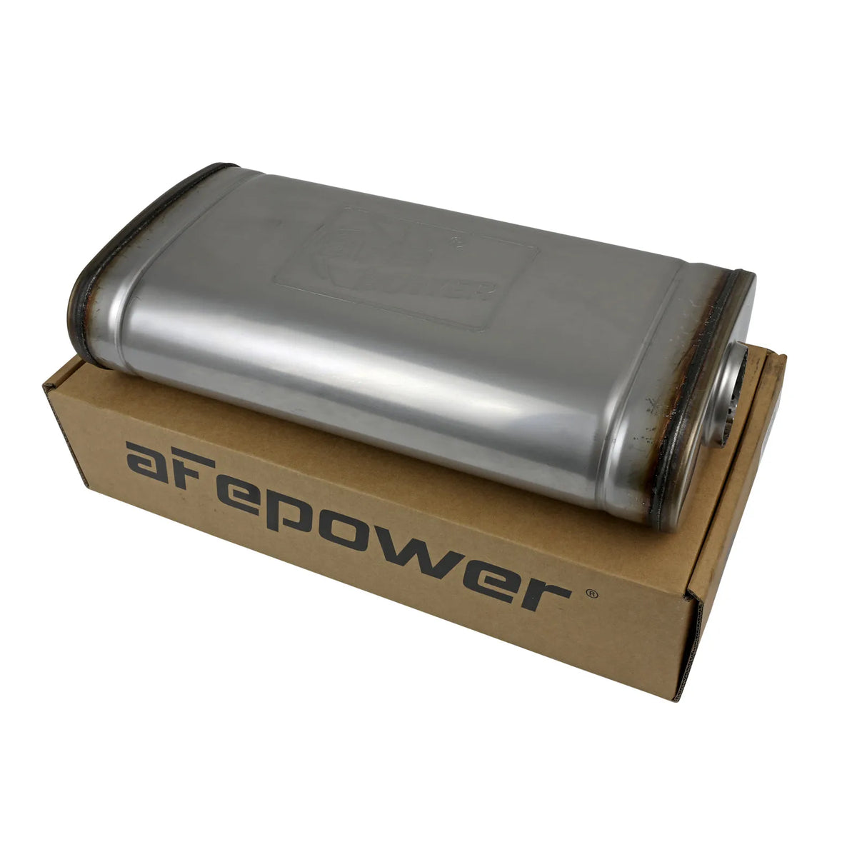 aFe MACH Force-Xp SS Muffler | 2.5in Center/Offset 18in L x 9in W x 4in H (49M30019)