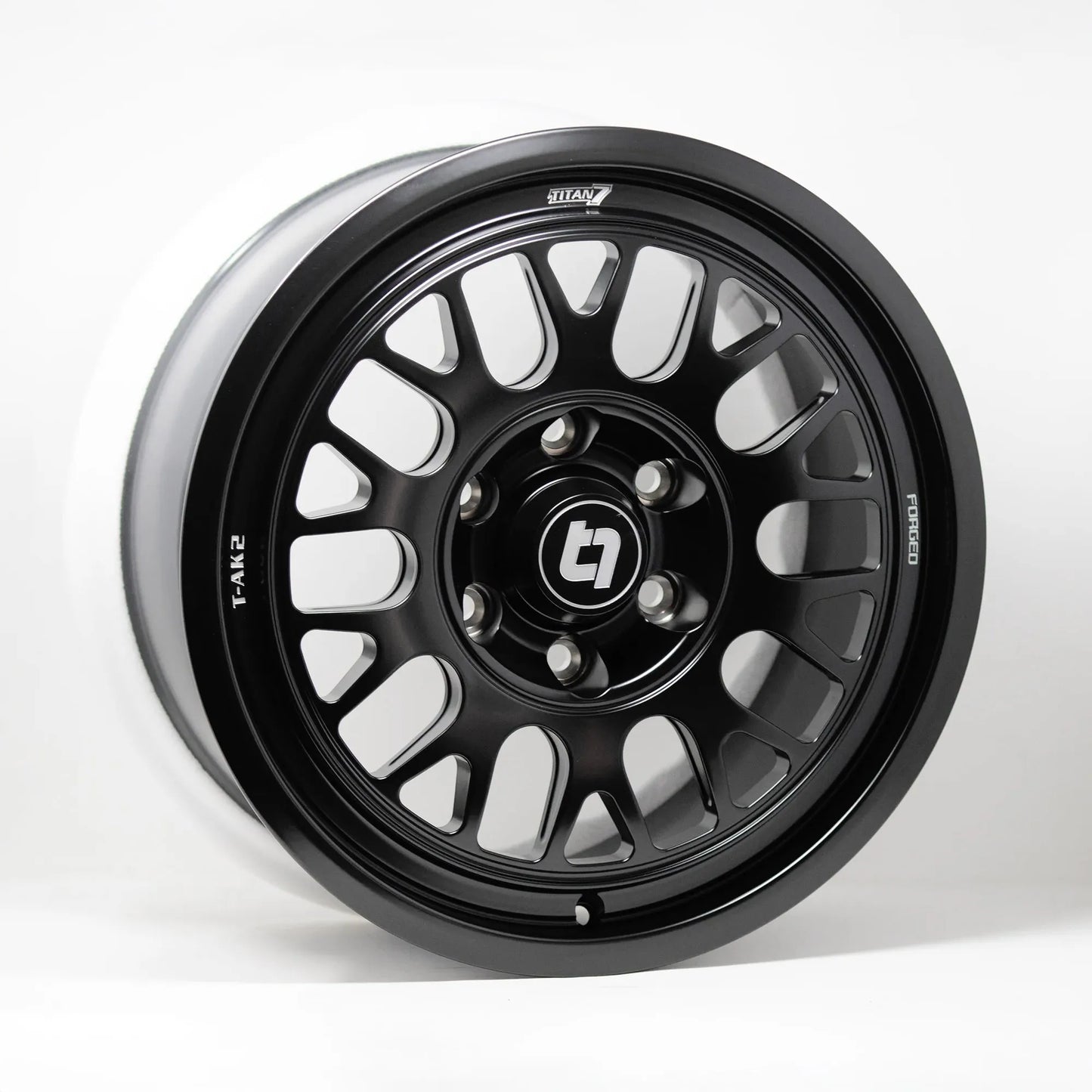 Titan 7 T-AK2 17x8 +39 6x130 Machine Black for Mercedes Sprinter (SET)