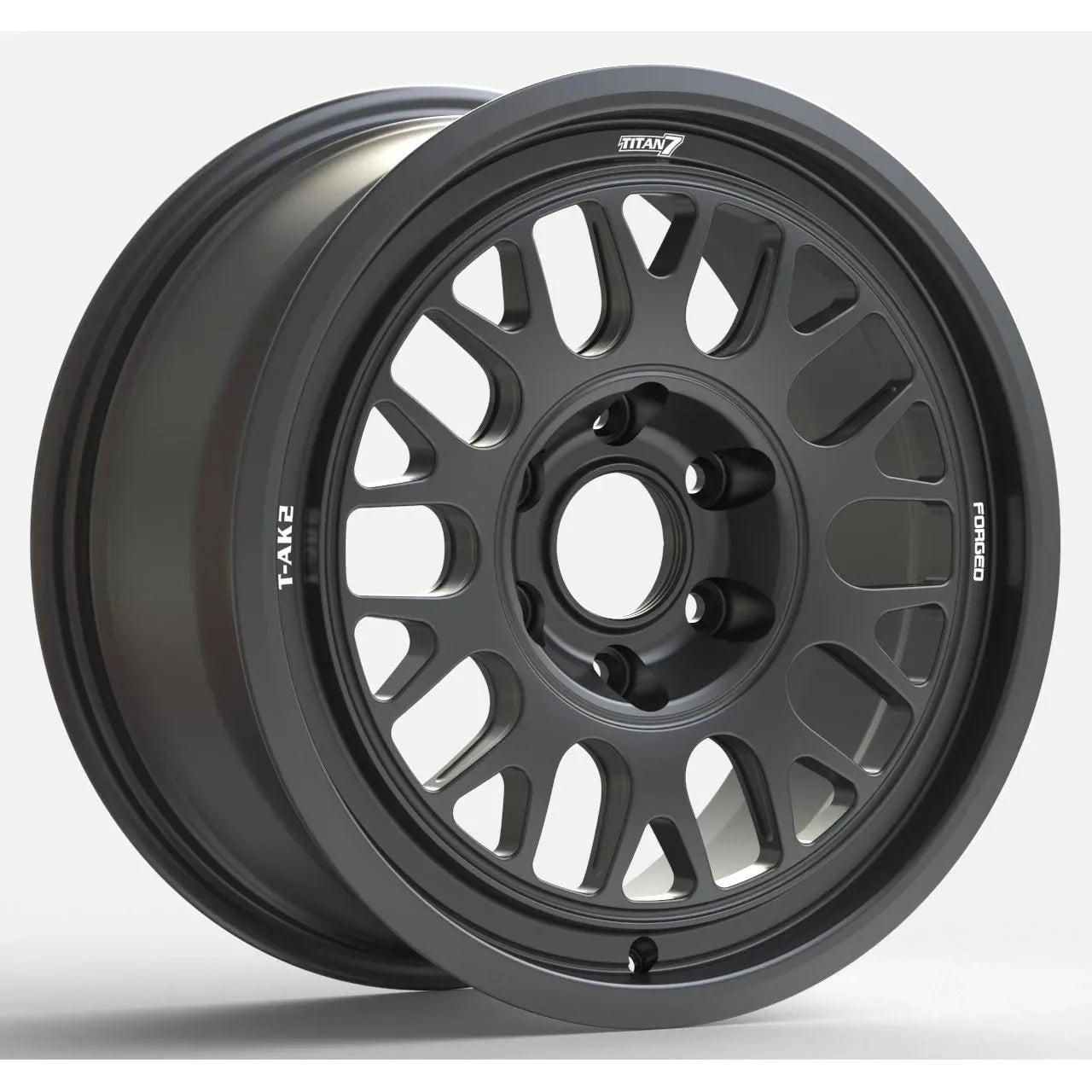 Titan 7 T-AK2 17x8 +39 6x130 Machine Black for Mercedes Sprinter (SET)