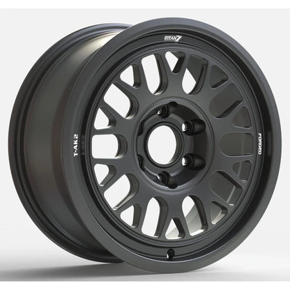 Titan 7 T-AK2 17x8 +39 6x130 Machine Black for Mercedes Sprinter (SET)