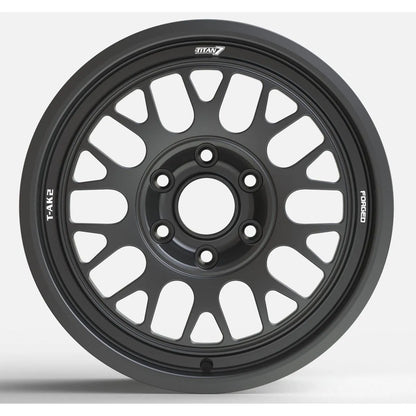 Titan 7 T-AK2 17x8 +39 6x130 Machine Black for Mercedes Sprinter (SET)