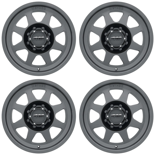 (set of 4) Method MR701-HD Matte Black | 18x9" +18mm | 8x180mm Wheel
